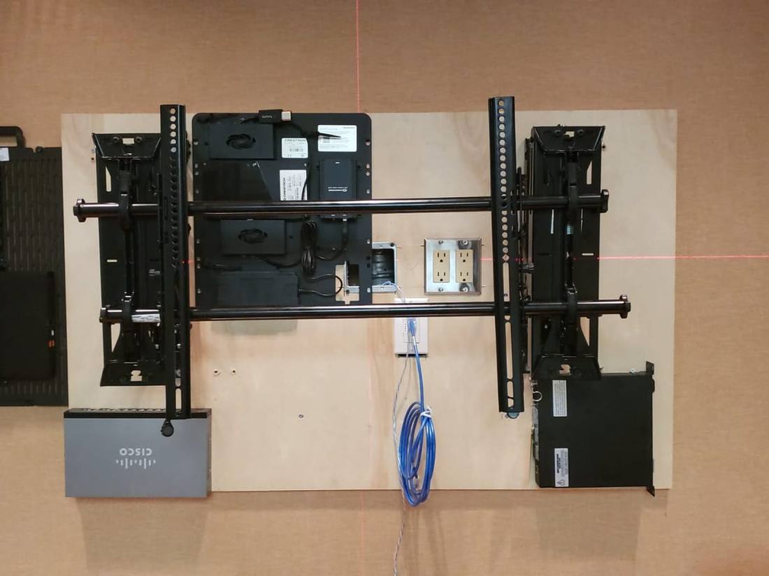 Codec and control system mounting backplate